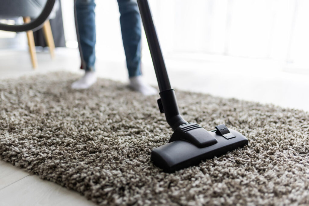 easiest way to clean a large area rug